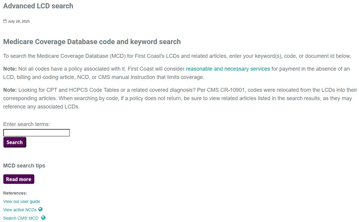 Advanced search