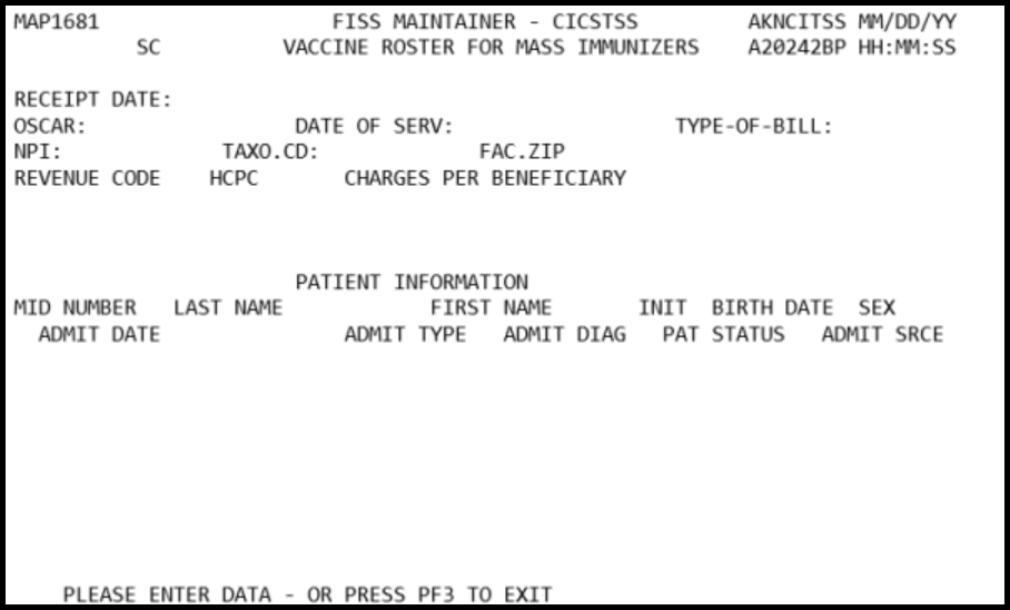 FISS roster bill