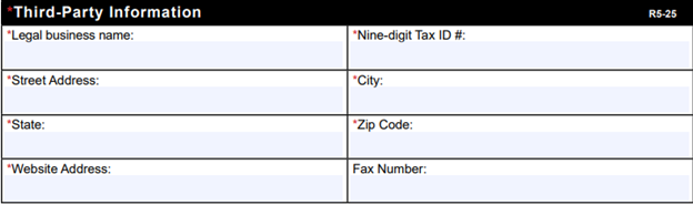 Third-Party Information