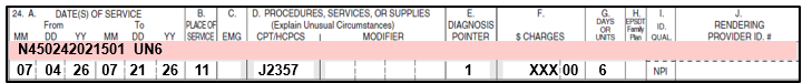 Image of the CMS-1500 claim form