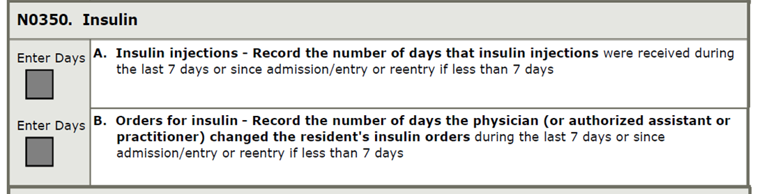 screen shot of N0350 Insulin
