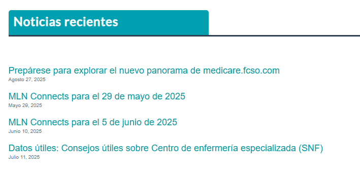 noticias recientes