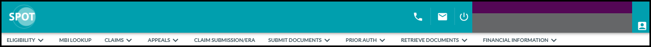 spot top navigation