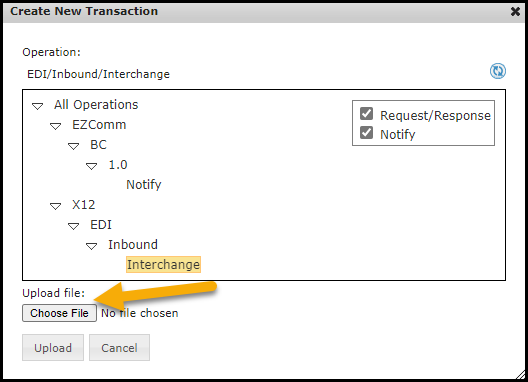 Choose File button 