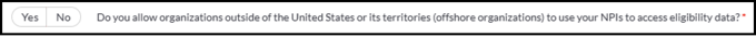 Offshore organization question