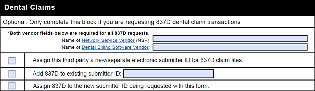 Dental Claims